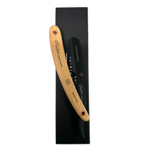 Load image into Gallery viewer, PARKER SRP PINE &amp; STAINLESS STEEL STRAIGHT BARBER RAZOR
