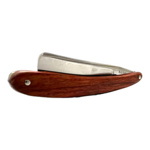 Load image into Gallery viewer, GOLD DOLLAR W53 STRAIGHT RAZOR 6/8&quot;, BLOOD SANDALWOOD HANDLE
