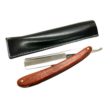Load image into Gallery viewer, GOLD DOLLAR W53 STRAIGHT RAZOR 6/8&quot;, BLOOD SANDALWOOD HANDLE

