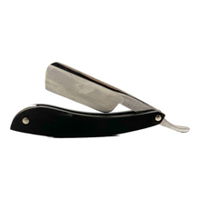 Load image into Gallery viewer, GOLD DOLLAR W58 MINI STRAIGHT RAZOR 5/8&quot;, EBONY WOOD HANDLE
