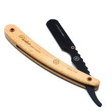 Load image into Gallery viewer, Parker SRP Pine &amp; Stainless Steel Shavette Barber Razor
