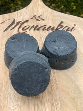 Load image into Gallery viewer, Charcoal &amp; Eucalyptus Shaving Soap Disc - 80g
