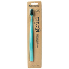 Load image into Gallery viewer, Grin Charcoal-Infused Biodegradable Tooth Brush - Grin Mint
