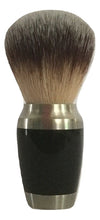 Load image into Gallery viewer, Grumpy Rhino Synthetic Bristle Shaving Brush, Black and Chrome
