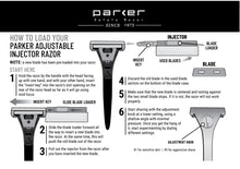 Load image into Gallery viewer, Parker  Adjustable Injector Razor
