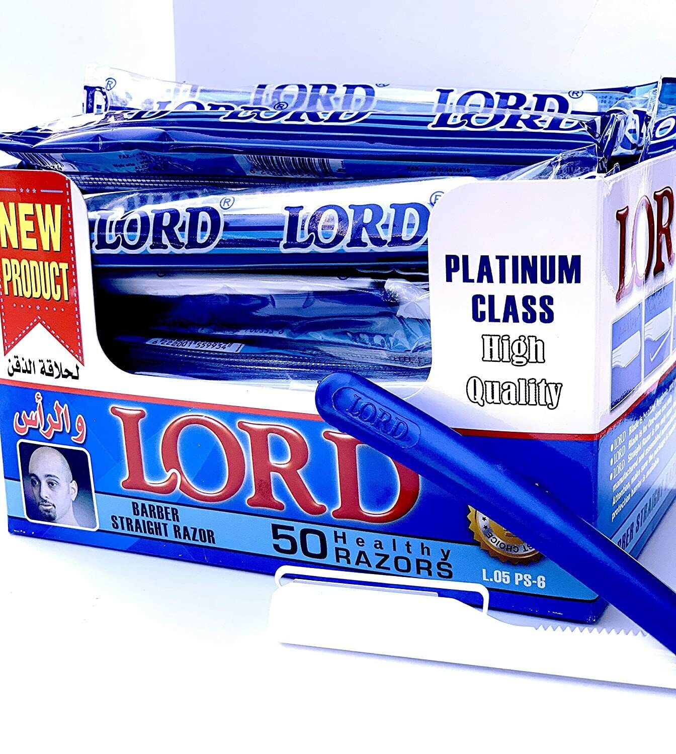 Lord Barber Razor, 50 Pack - Blue – SafetyRazors