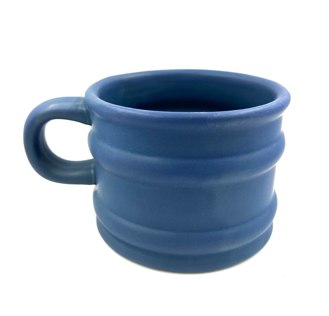 Large Open Shave Mug, Blue
