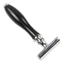 Load image into Gallery viewer, Parker 111B Black Resin Handle Safety Razor
