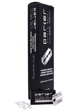 Load image into Gallery viewer, **PARKER PREMIUM PLATINUM DOUBLE EDGE SAFETY RAZOR BLADES - 100 Blade Pack**
