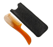 Load image into Gallery viewer, PARKER GENUINE OX HORN MUSTACHE COMB AND CASE
