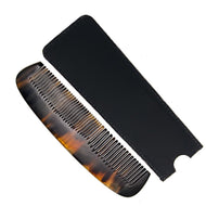 Parker OX Horn Pocket Comb & Leather Case