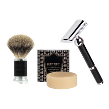 Load image into Gallery viewer, Parker 71r, Soap and Badger Hair Shaving Brush
