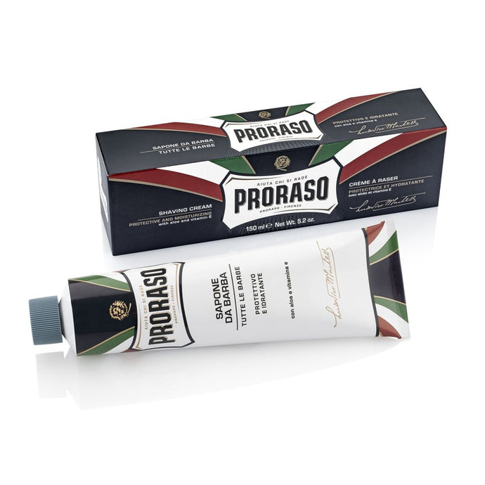 Proraso Blue Shaving Cream in tube Aloe and Vitamin E