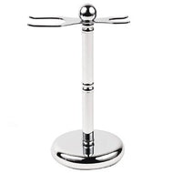 Parker Deluxe Chrome 2-Prong Razor & Brush Stand