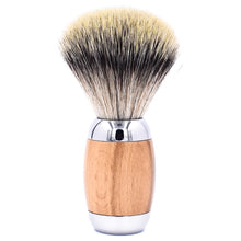 Load image into Gallery viewer, Taconic Shave Beechwood &amp; Chrome Handle Synthetic Bristle Brush

