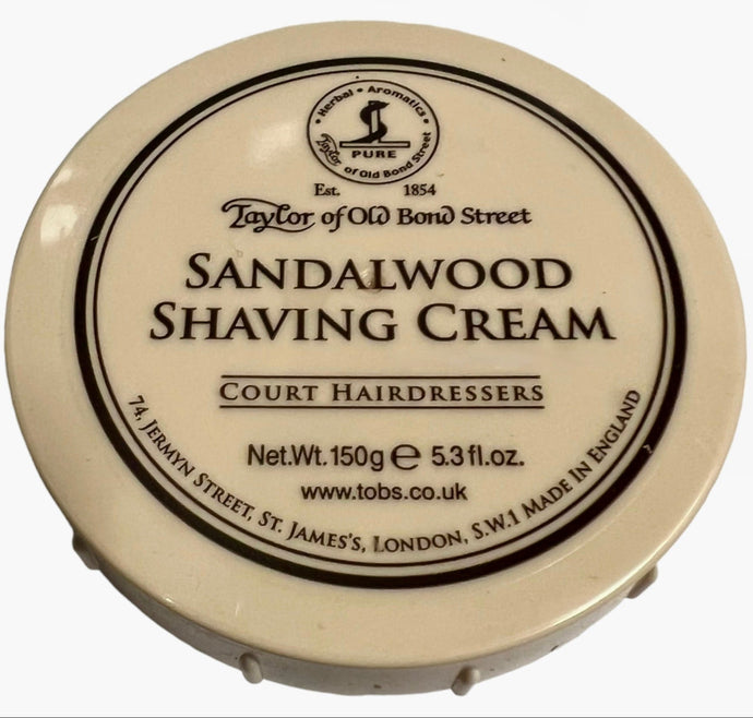 Taylor of Old Bond Street Sandalwood Shaving Cream Bowl, 150g