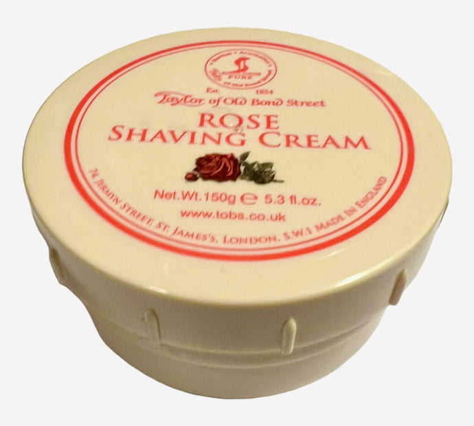 Taylor of Old Bond Street Rose Shaving Cream 150g Bowl